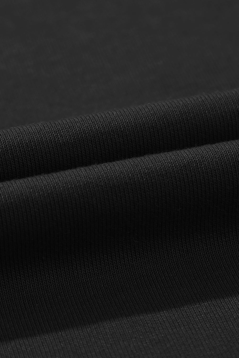 Solid High-Waist Pleated Sweatpants - Black - fabric texture detail premium material