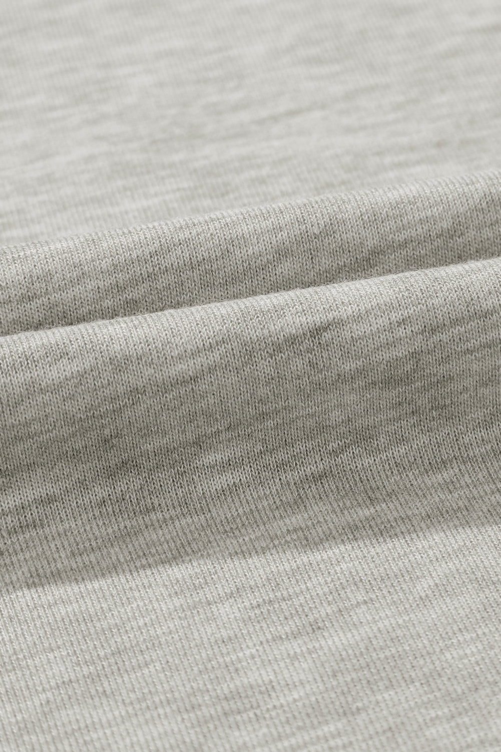 Solid High-Waist Pleated Sweatpants - Light Grey - fabric close-up detail premium quality