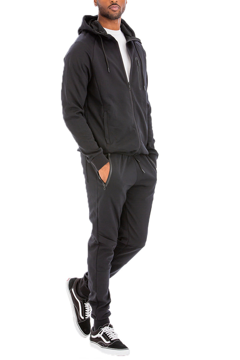 Tech Fleece Tracksuit - Black - Men's Premium Hoodie & Jogger Set