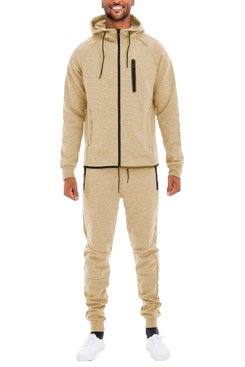 Tech Fleece Tracksuit - Khaki - Men's Premium Sweat Set