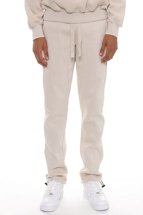 Pro Comfort Toggle Sweatpants - Oatmeal - Men's Premium Cotton Joggers