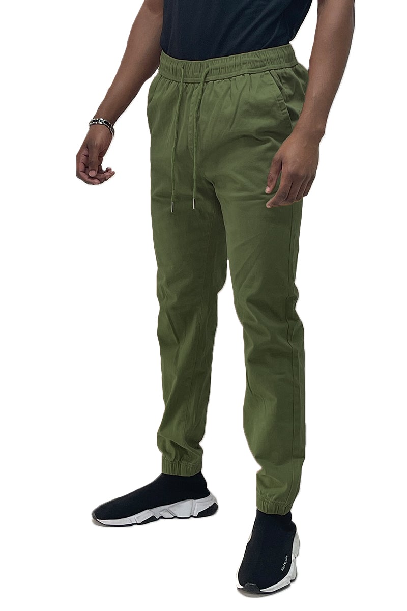 Solid Jogger Pants J133 - Olive