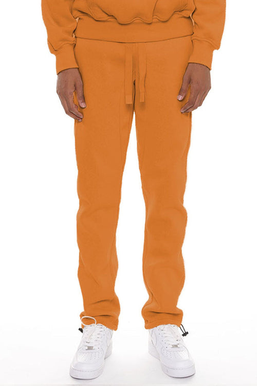 Pro Comfort Toggle Sweatpants - Orange - Men's Premium Cotton Joggers