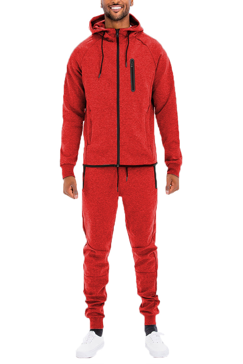 Tech Fleece Tracksuit - Red - Men's Premium Hoodie & Jogger Set