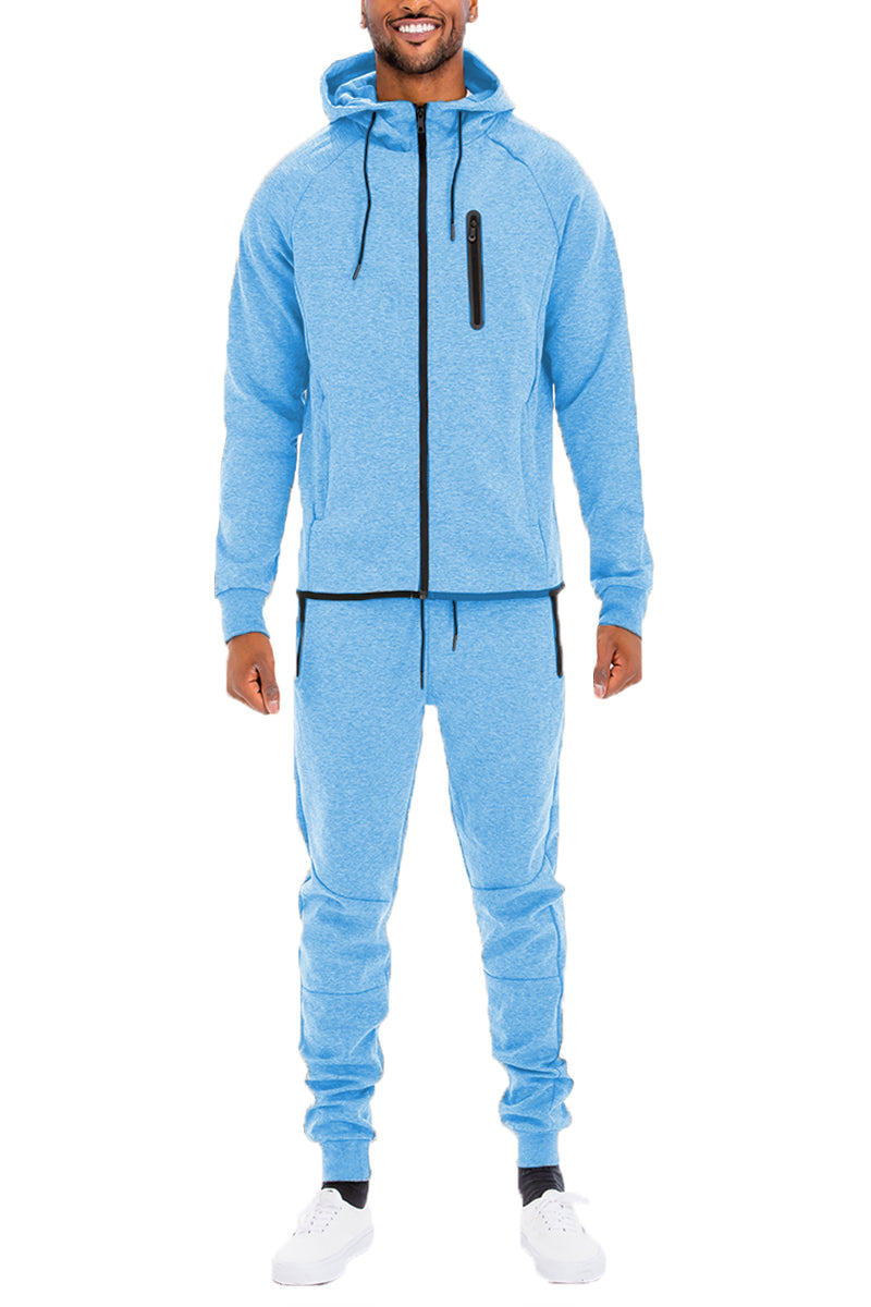 Tech Fleece Tracksuit - Sky - Men's Premium Hoodie & Jogger Set