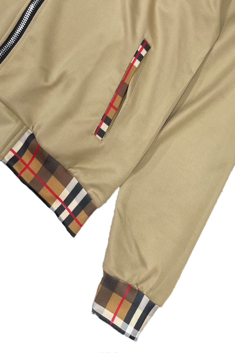 Checkered Detail Track Jacket Set — Men's Premium Matching Tracksuit