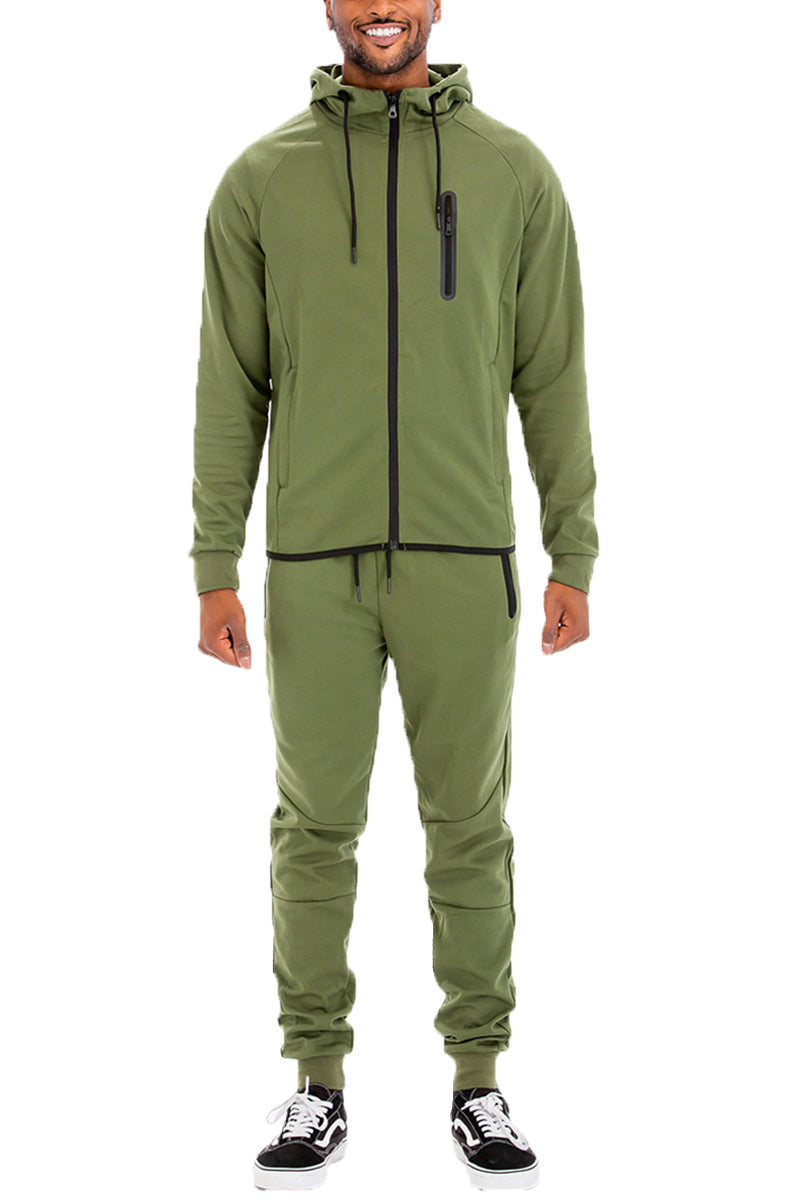 Tech Fleece Tracksuit - Olive - Men's Premium Hoodie & Jogger Set